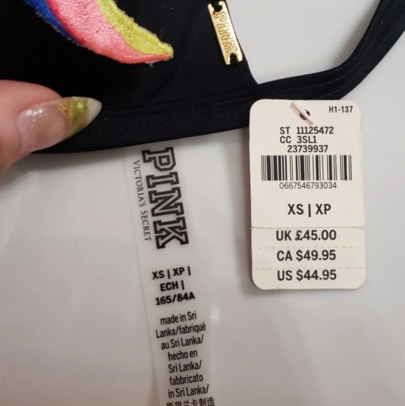 🆕️ NWT Victoria's Secret PINK Size XS Swim Top 🏊 - Picture 11 of 11